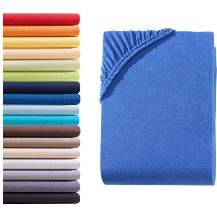 Hometex Premium Textiles Spannbettlaken Jersey Spannbettlaken 100% Baumwolle, Jersey, Gummizug: Rundumgummizug, Premium-Jersey Matratzenhöhe bis 23 cm – Bild 1