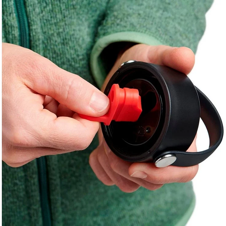 HYDRO FLASK - Strohdeckel für die Größe Öffnung - Auslaufsicherer - Deckel mit Wabenisolierung - Spülmaschinenfest - Black – Bild 2