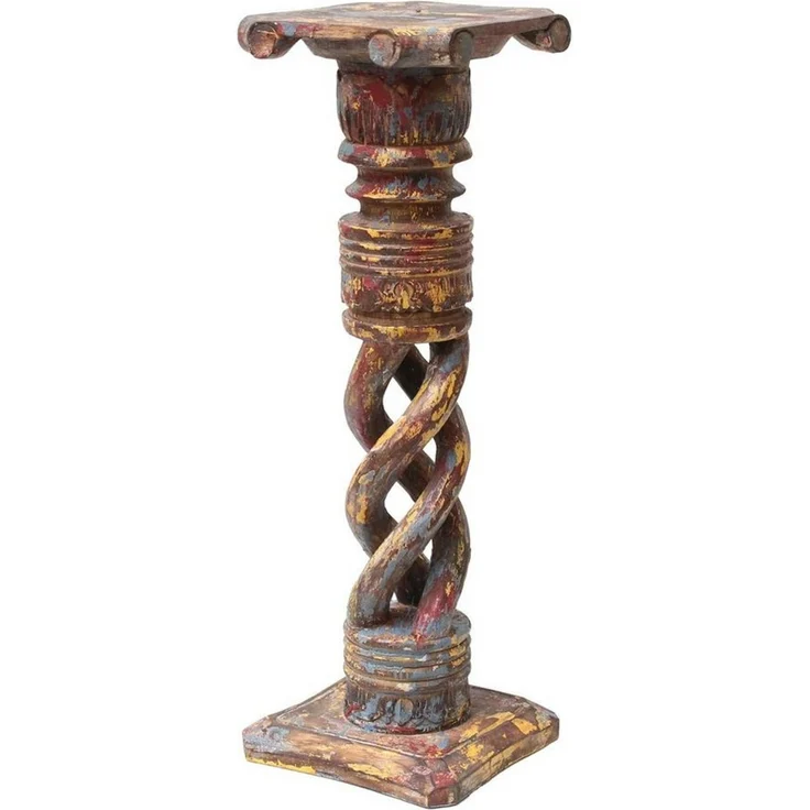 Oriental Galerie Blumenhocker Gedrehte Säule Antik Bunt 60 cm klein (1 St)