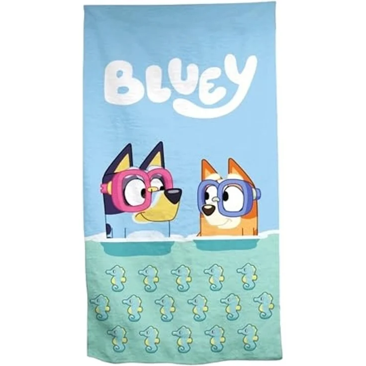 Bluey Strandtuch 70x140 cm – Weiches & saugstarkes Badehandtuch – Bild 1