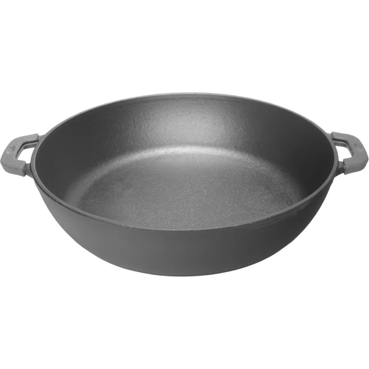 26 cm Bräter aus Gusseisen 66mm Höhe Schmortopf Bratpfanne Pfanne Induktion BIOL