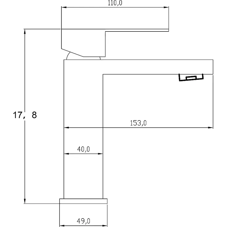 Vente-unique - ONDIL Waschbeckenmöbel Holz, Platte Beige - B 45 cm x H 60 cm x L 80 cm – Bild 7