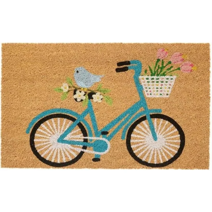 Ib Laursen - Fußmatte Türmatte Fußabtreter Fahrrad 45x75cm Kokos PVC 2860-00 – Bild 2