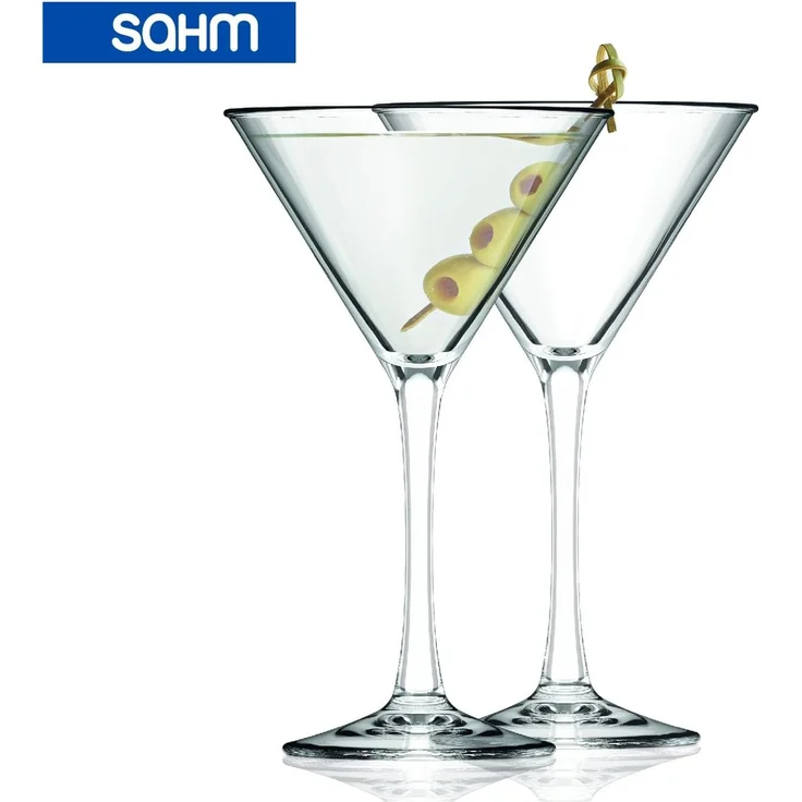 SAHM Martiniglas Martini Gläser 6er Set - 225ml Martini Glas, Cocktailgläser, Sensorik Glas – Bild 5
