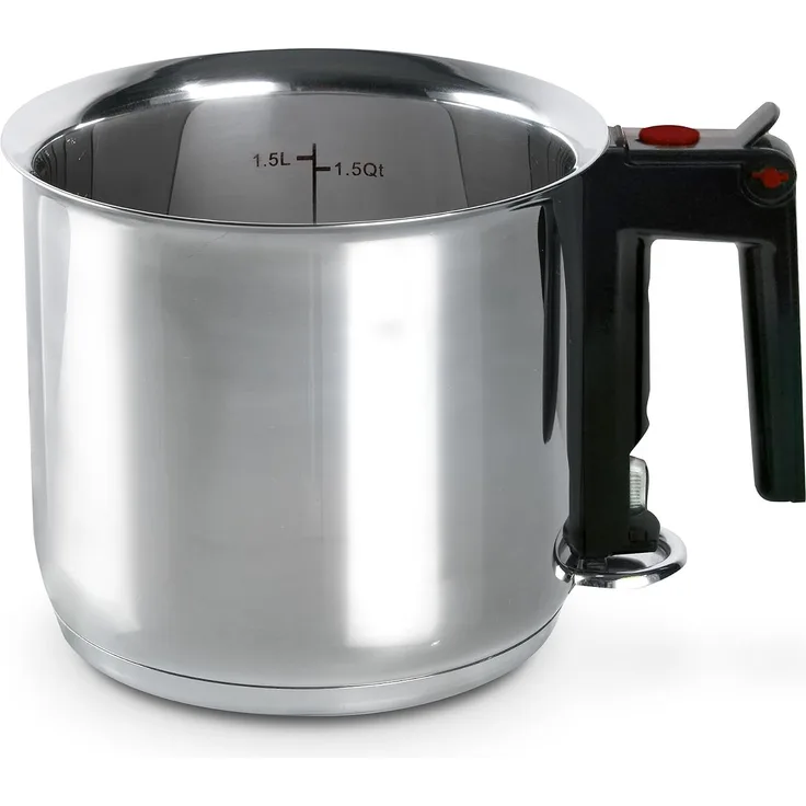 M & K Simmertopf mit Sichtfenster 1,5 l Ø16cm Edelstahl