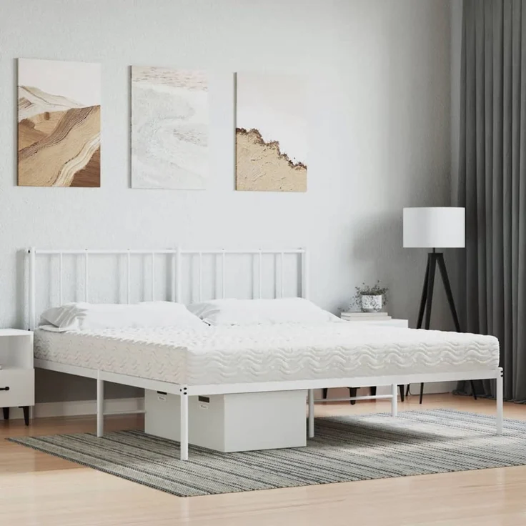 vidaXL Schaumstoffmatratze Weiß 180x210 cm Härtegrad H2 H3 4016636 – Bild 2