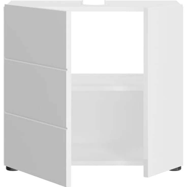 Waschbeckenunterschrank Larik in weiß Hochglanz 60 cm – Bild 10