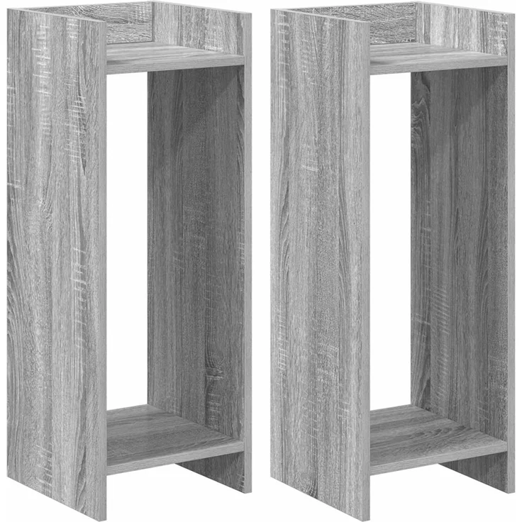 vidaXL Pflanzenständer 2 stk. Sonoma-Grau 30 x 30 x 80 cm 899589 – Bild 2