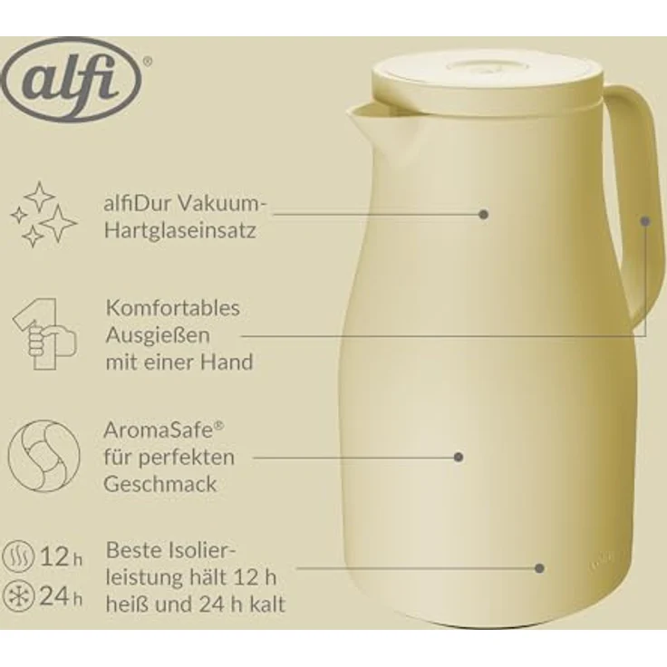Alfi Isolierkanne Neo soft yellow 1,00l – Bild 4