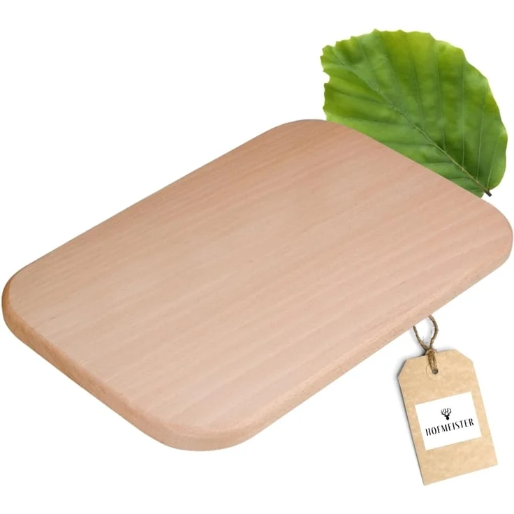Hofmeister Schneidebrett 31x21cm Buchenholz Küchenbrett Schneidunterlage Holzbrett, Buchenholz – Bild 1
