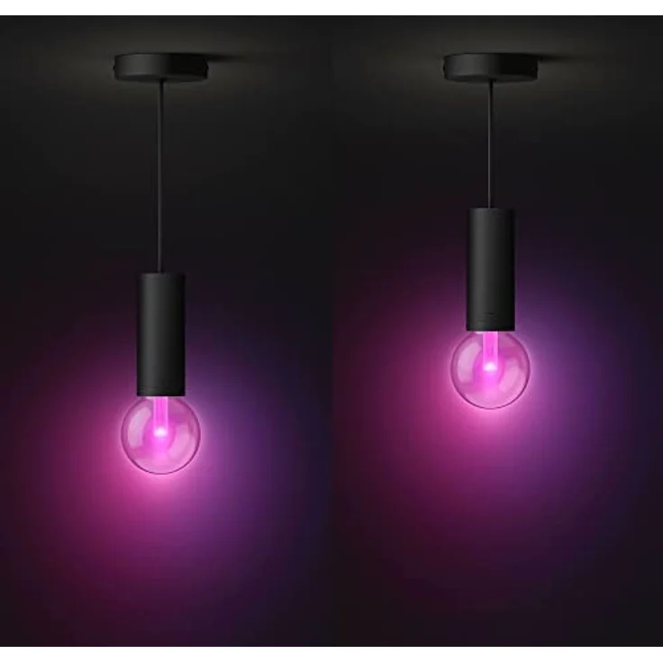 Philips Hue Pendel E27-Fassung, einflammig, zylindrisch, schwarz, ideal für moderne Innenräume – Bild 7
