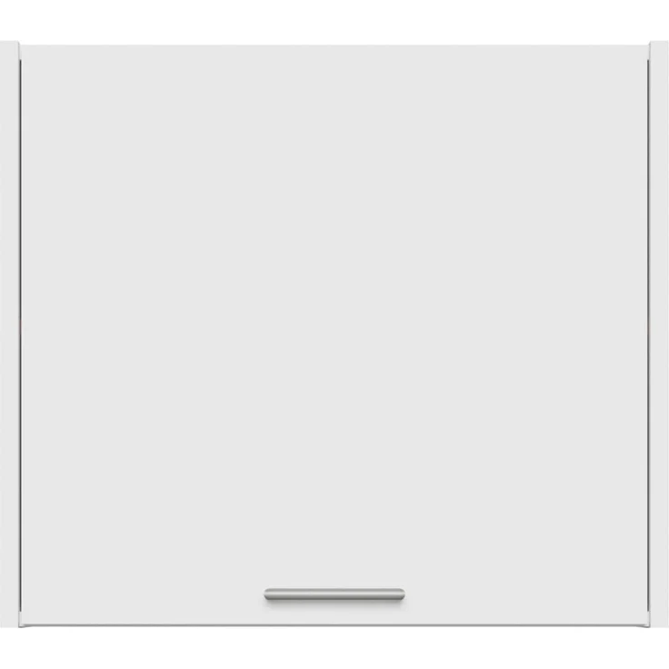 Forte WASHCAB 60 70, moderner Badezimmerhängeschrank, 1-türig, Schrank zur Aufbewahrung von Putz- und Waschutensilien, Holzwerkstoff, Weiß, 66 cm breit x 58,5 cm hoch x 67,4 cm tief – Bild 1