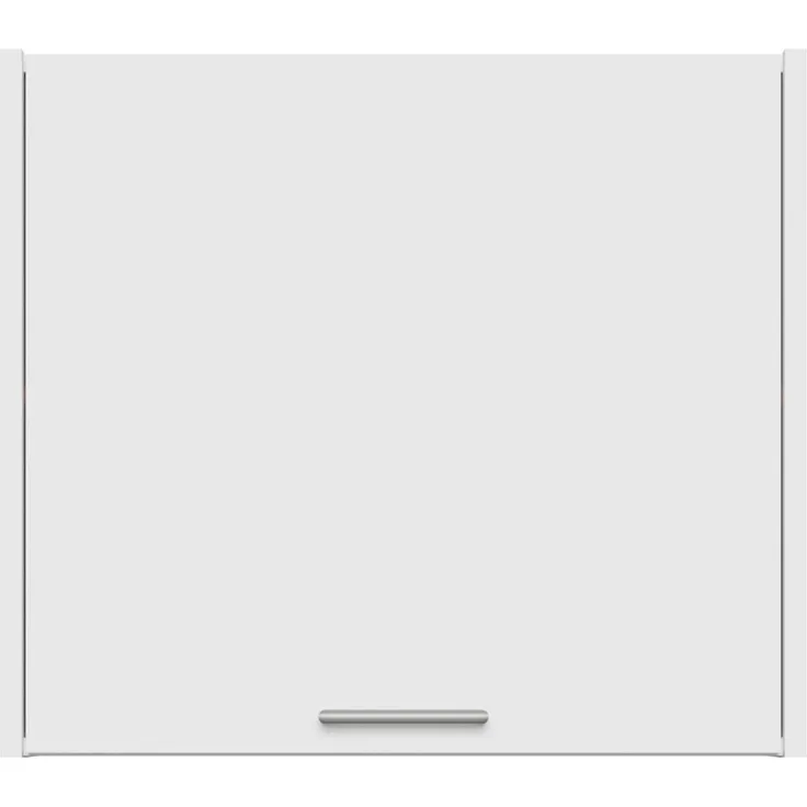 Forte WASHCAB 60 70, moderner Badezimmerhängeschrank, 1-türig, Schrank zur Aufbewahrung von Putz- und Waschutensilien, Holzwerkstoff, Weiß, 66 cm breit x 58,5 cm hoch x 67,4 cm tief