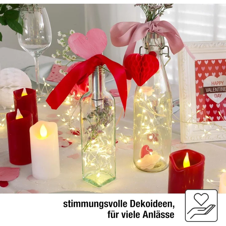 hellum Flaschenlicht mit Timer, Flaschen Licht Warmweiß, 20 LED Flaschen-Lichterkette Batteriebetrieben LED Lichterkette für Flaschen DIY, Tisch Deko, Weihnachten 522822 – Bild 7