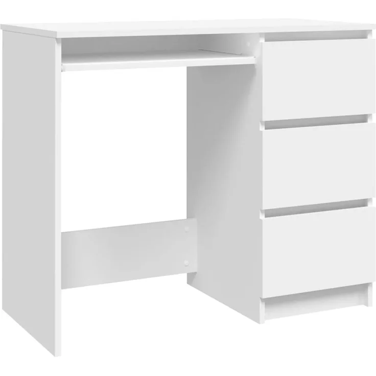 vidaXL Schreibtisch Weiß 90x45x76 cm Holzwerkstoff 801373