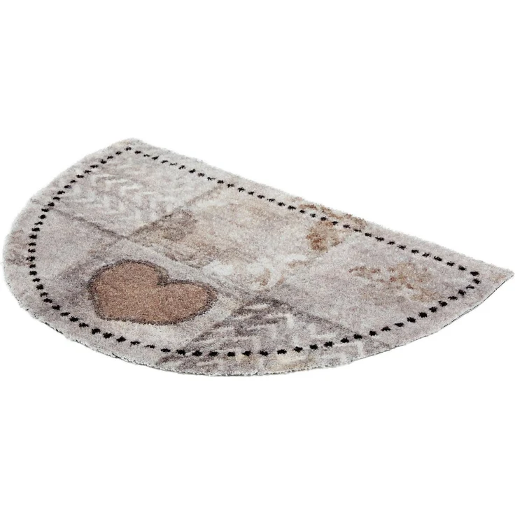 ASTRA Fußmatte Pure&Soft 017, halbrund, Höhe: 7 mm, Sauberlaufmatte, weiche Oberfläche, waschbar, rutschfest – Bild 2