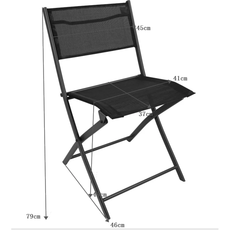 VCM Gartenstuhl Sumila 920264 Rot H. 79 x B. 45 x T. 46 cm – Bild 6