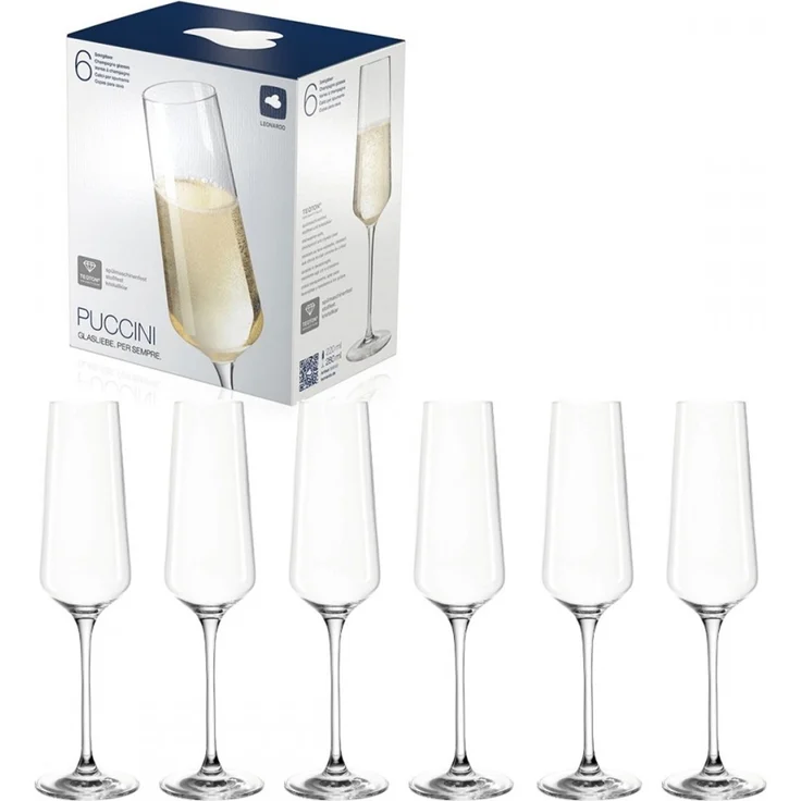 Leonardo PUCCINI Sektglas 280 ml 6er Set – Bild 1