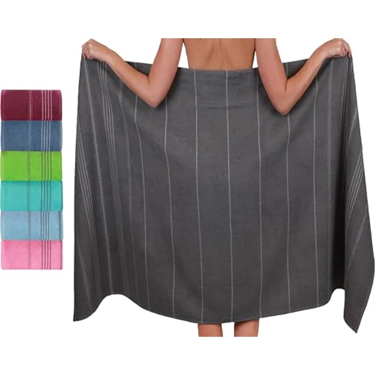 Betz Strandtuch Betz XXL Badetuch LINES Saunahandtuch Liegetuch 90x180 cm, 100% Baumwolle – Bild 2