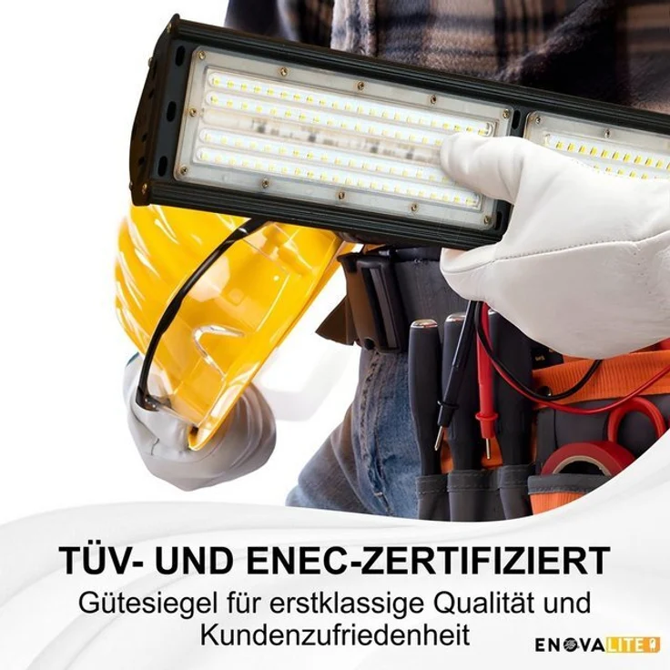 ENOVALITE LED Arbeitsleuchte LED-HighBay, linear, 50 W, 6000 lm, 5000 K (neutralweiß), IP65, LED fest integriert, Tageslichtweiß, neutralweiß – Bild 4