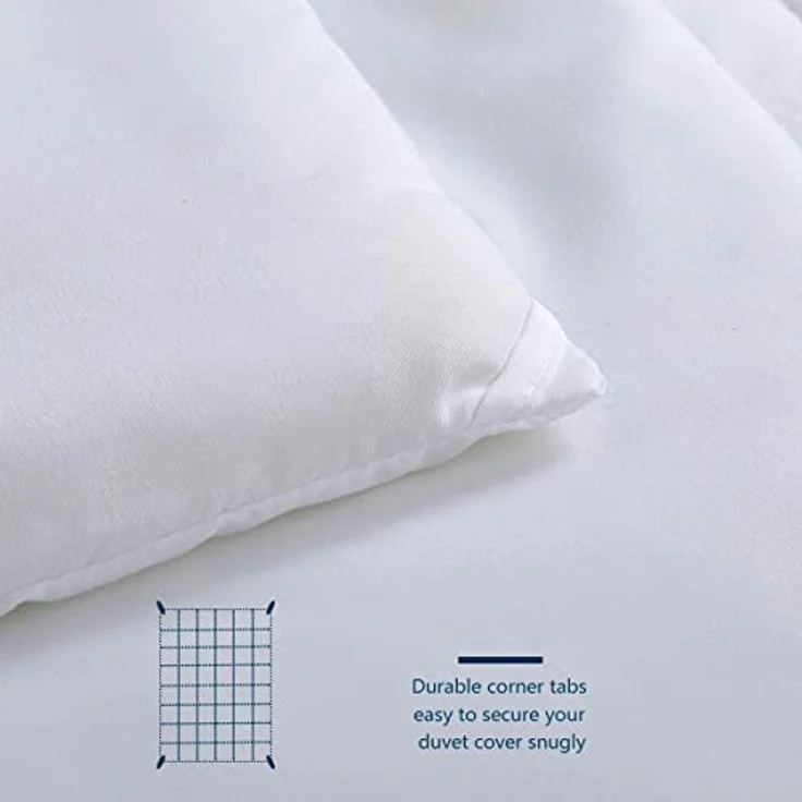 WAVVE Bettdecke 140x200 Ganzjahresdecke 4 Jahreszeiten, Steppdecke 300gsm Mikrofaser 140x200 cm, Super Weiche Zudecke Schlafdecke Atmungsaktive 140x200, Weiß – Bild 7