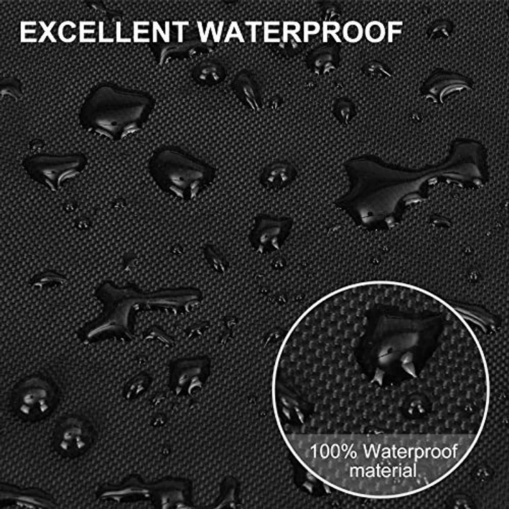 YoungBee Abdeckung für Gartenmöbel, wasserdichte Schutzhülle Anti-UV Abdeckplane für Gartentische Terrassenmöbel, Regenschutz und Staubfest, Schwerlast 420D -Oxford Gewebe 190 * 140 * 74cm – Bild 3