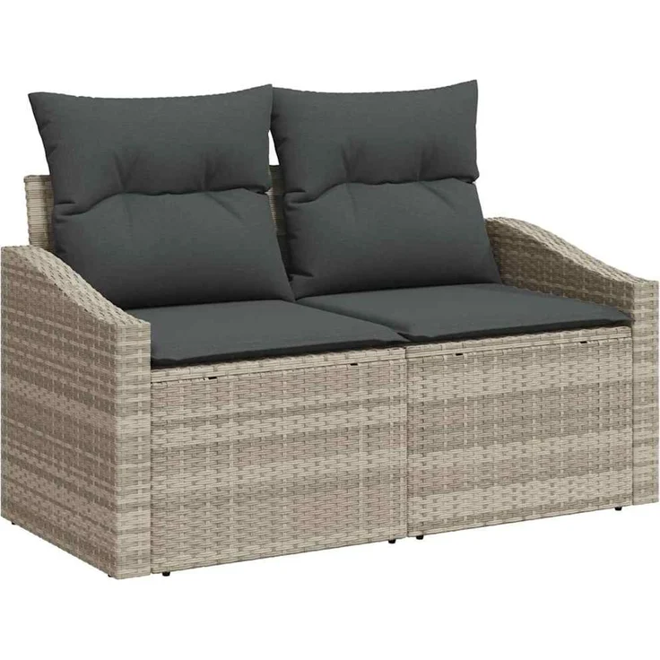 vidaXL Sofa Set 8 stk. Hellgrau 55 x 55 x 37 cm 3346632 – Bild 4