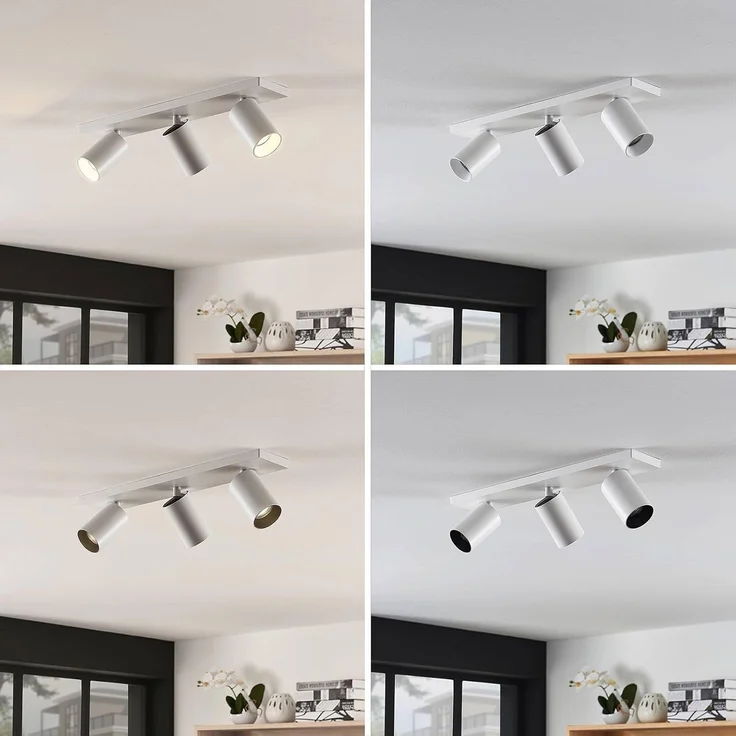 Arcchio Deckenstrahler Brinja, Metall, Weiß IP20, 3 x 8 W LED – Bild 5