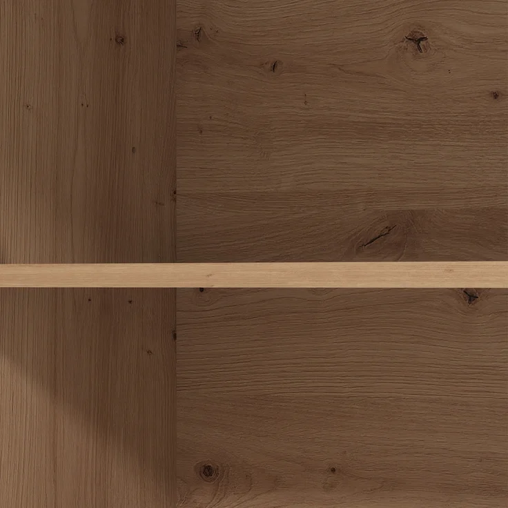 Küchenzeile ohne Geräte, Weiß Shabby Eiche, 200 cm – Bild 6