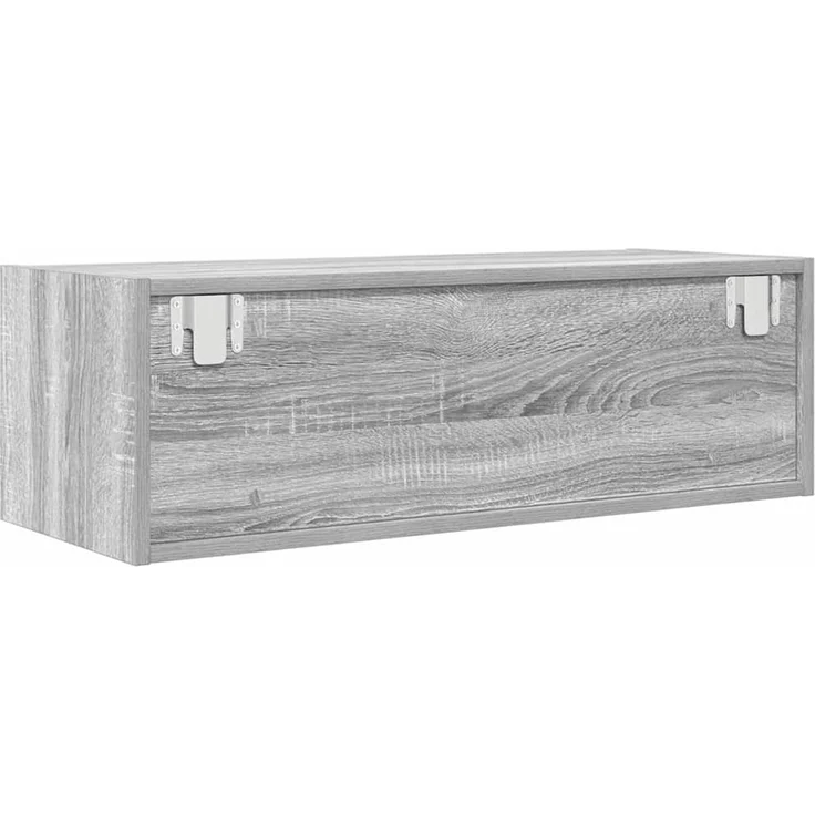 2 pcs TV-Schrank, Lowboard Grau Sonoma 80x31x25,5 cm Holzwerkstoff – Bild 7