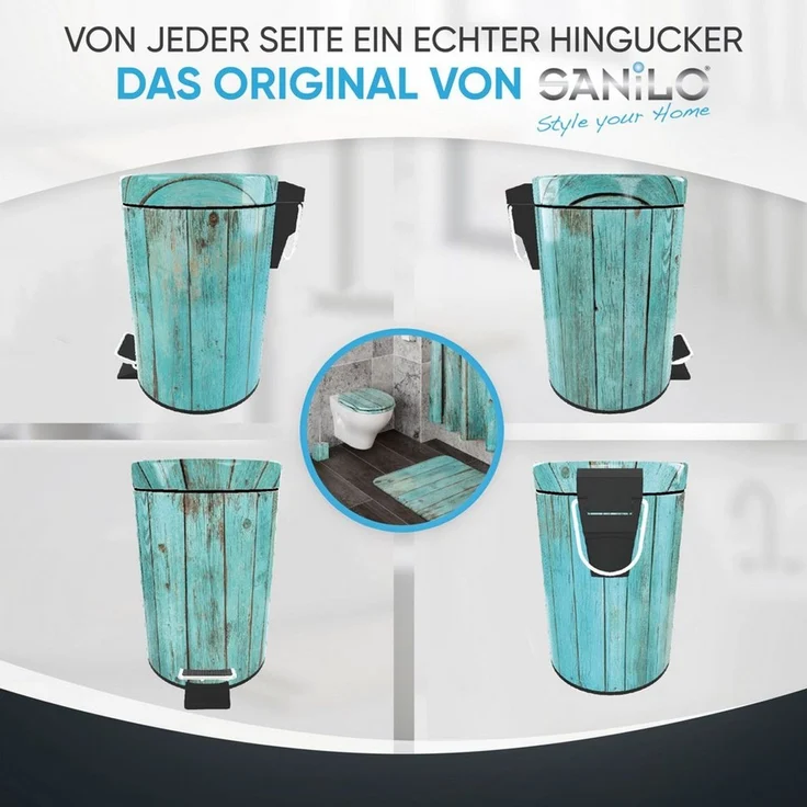Sanilo Kosmetikeimer mit Motiv, viele schöne Bad Mülleimer zur Auswahl, 3 Liter, Abfalleimer mit Absenkautomatik & Innenbehälter – Bild 4
