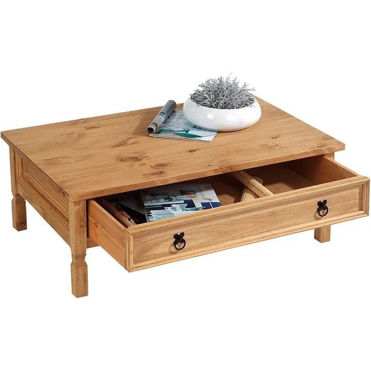 IDIMEX Couchtisch TEQUILA, Couchtisch Wohnzimmertisch Sofatisch Mexico Stil Kiefer Landhaus – Bild 2