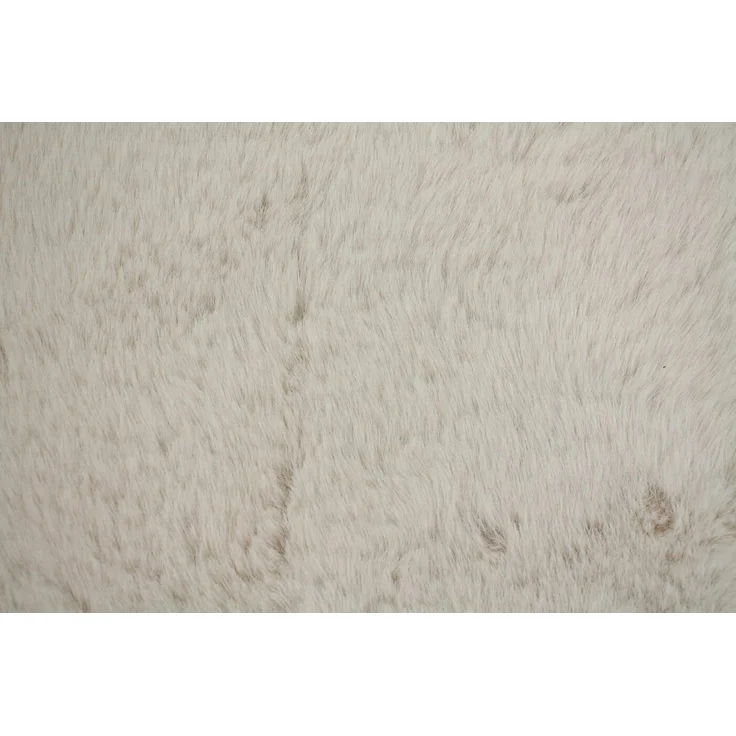 Tischläufer "Samtweich" 33x140 cm, creme mit flauschigem Kunstfell, Mitteldecke – Bild 4