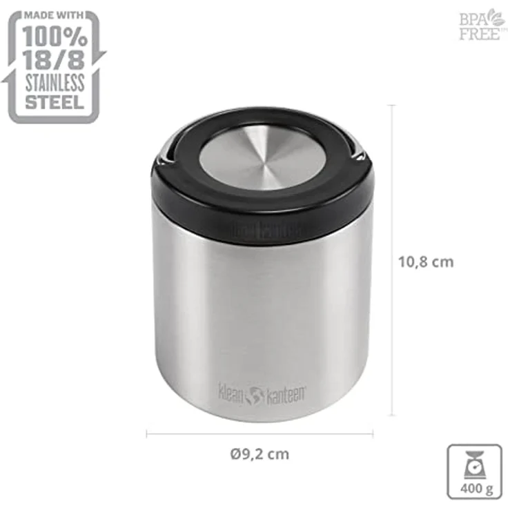 Klean Kanteen Thermobehälter Isolierbehälter TK Canister Thermo, Edelstahl, Polypropylen, Silikon, Essen Behälter Food Container – Bild 2