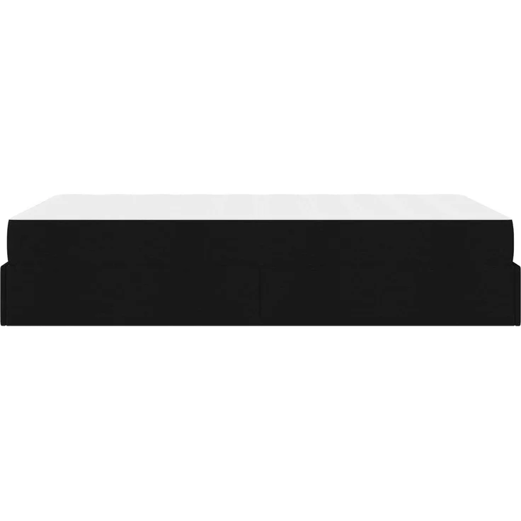 vidaXL Bettgestell mit Matratze mit Matratze 2 pcs Schwarz Stoff 3399482 – Bild 6
