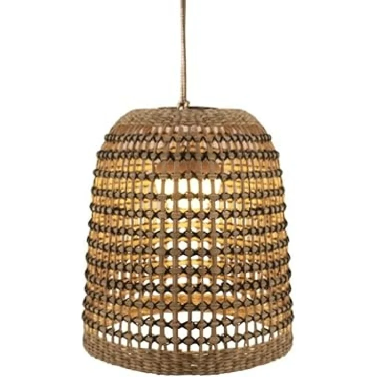 Licht-Erlebnisse Außen-Deckenleuchte RAASEN, LED fest integriert, Warmweiß, Outdoor wechselbares LED Modul Dimmer Fernbedienung Ø 33 cm IP54 Boho – Bild 1