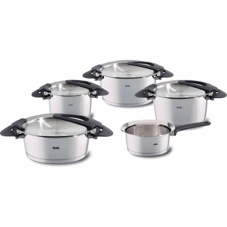 Fissler Intensa® Topf-Set 5-tlg. mit Metalldeckel und Stielkasserolle