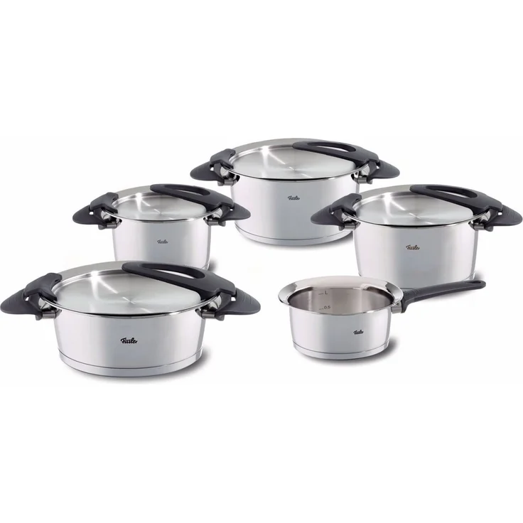 Fissler Intensa® Topf-Set 5-tlg. mit Metalldeckel und Stielkasserolle – Bild 1