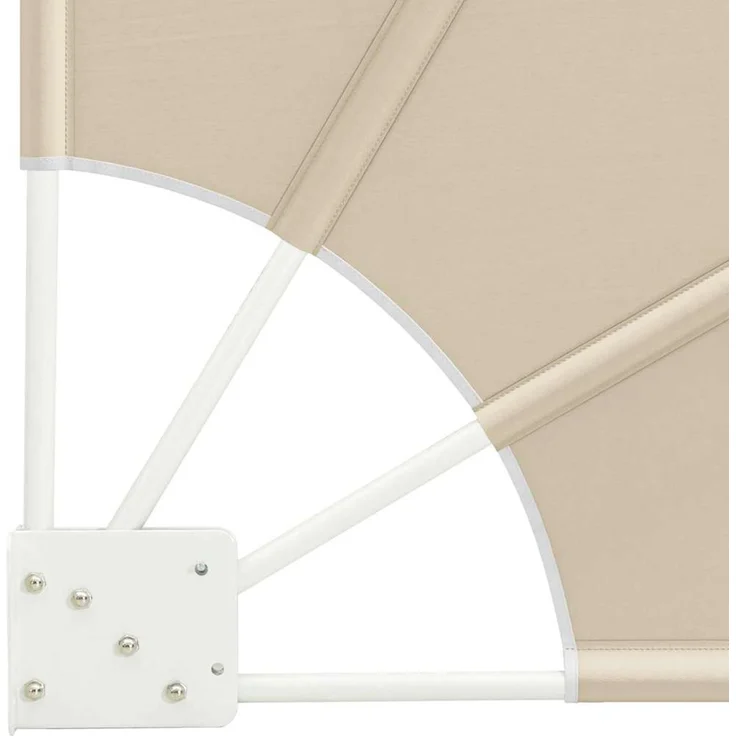 vidaXL Balkon Sichtschutz Beige 160 x 160 cm Polyester 42000916 – Bild 4