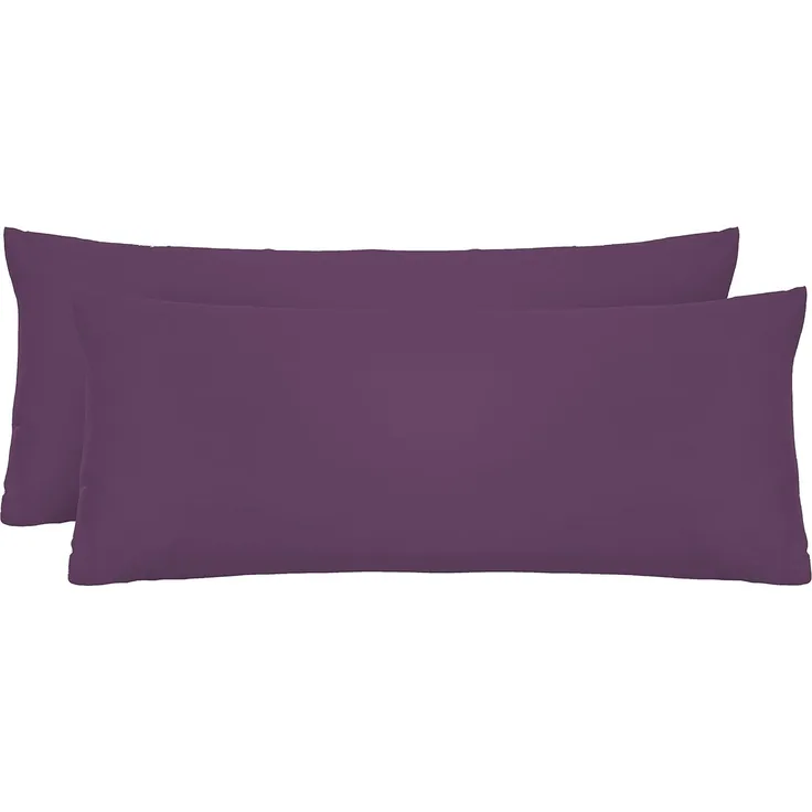 biberna Feinjersey-Kopfkissenbezug, dunkel violett, 40x60 cm