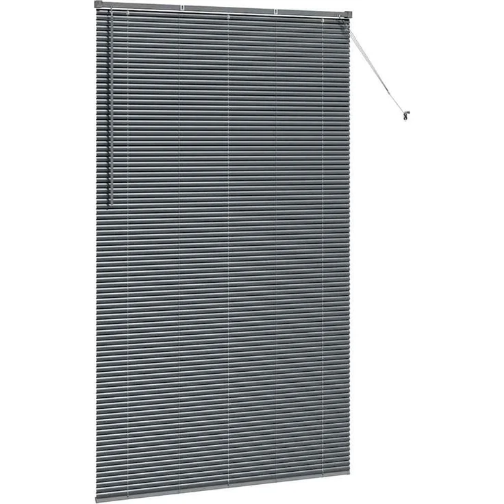 vidaXL Venezianische Jalousie Dunkelgrau 220 x 125 cm 25 mm Aluminium 42006102 – Bild 5