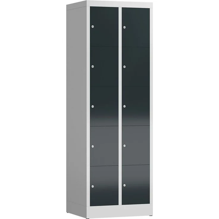 Steelboxx Fächerschrank Schließfachschrank 10 Fächer Spind 180 x 60 x 50 cm (1-St) Komplett verschweißt und montiert - keine Montage erforderlich – Bild 1