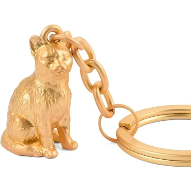 Troika Schlüsselanhänger in Katzenform Cleopatra goldfarben – Bild 2