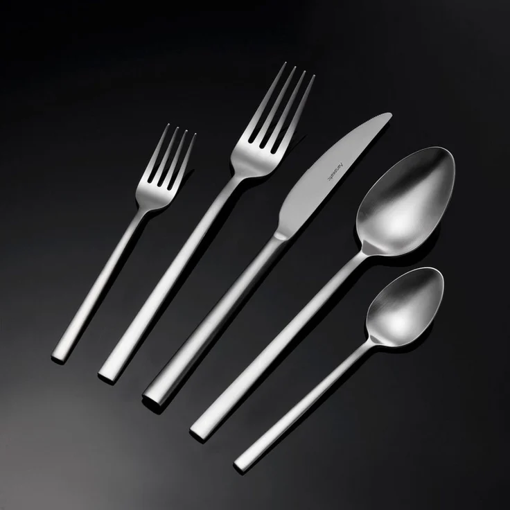 Hanseatic Besteck-Set SMART, wahlweise in glänzender oder matter Optik (60-tlg), 12 Personen, Edelstahl 18/10, leichtes und minimalistisches Design – Bild 3