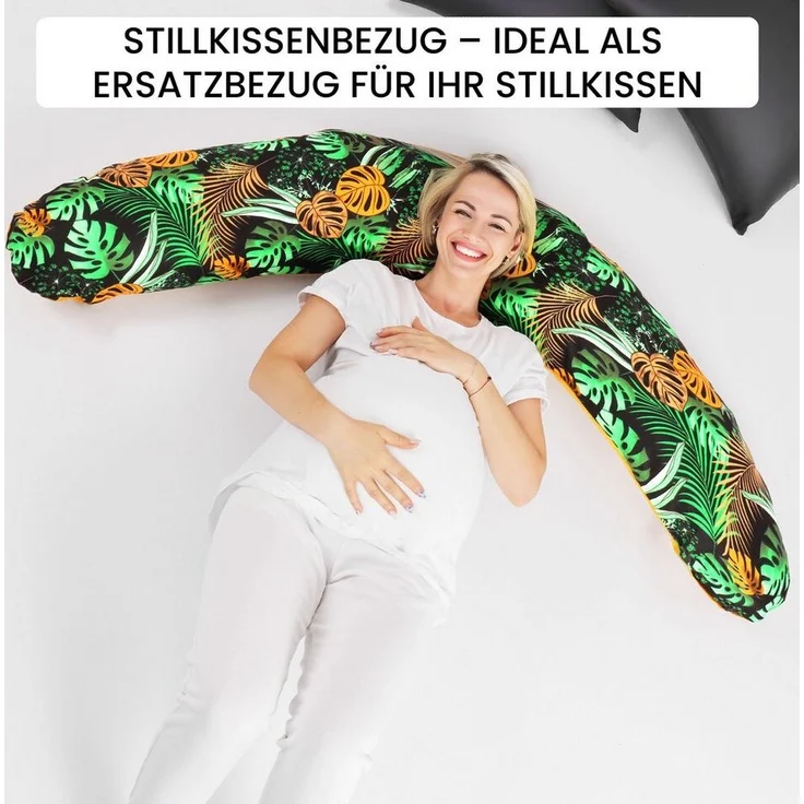 Amilian Stillkissenbezug 170 cm - Kissenbezug für Stillkissen, Seitenschläferkissen -Bezug, 100% Baumwolle - weicher und pflegeleichter Ersatzbezug – Bild 3
