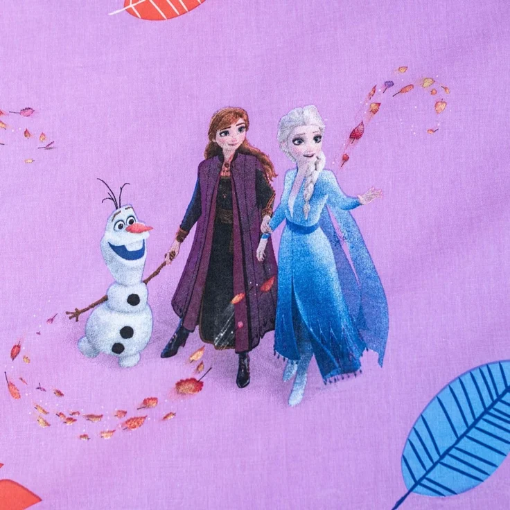 Frozen Baumwoll-Bettwäsche 140x200 cm Deckenbezug + 50x70 cm Kissenbezug mit Reißverschluss – Bild 5