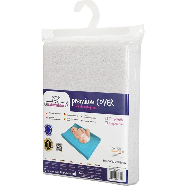Wickelauflage Frottee Premium 50x70/80 - Weiß – Bild 7