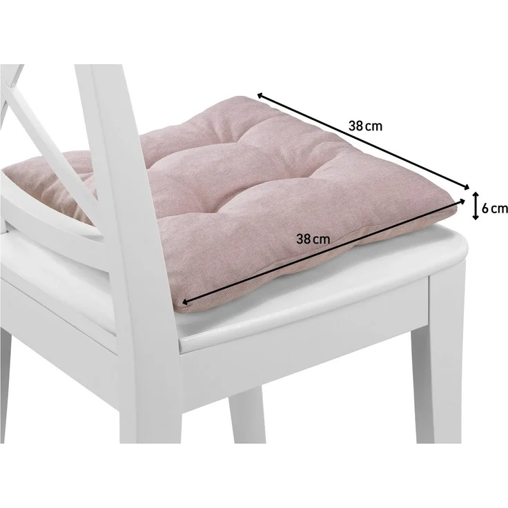XDREAM Stuhlkissen Sitzkissen Set (2er & 4er) für Stühle und Bänke, robuste Polsterauflage für indoor und outdoor, 38x38x6 cm – Bild 1