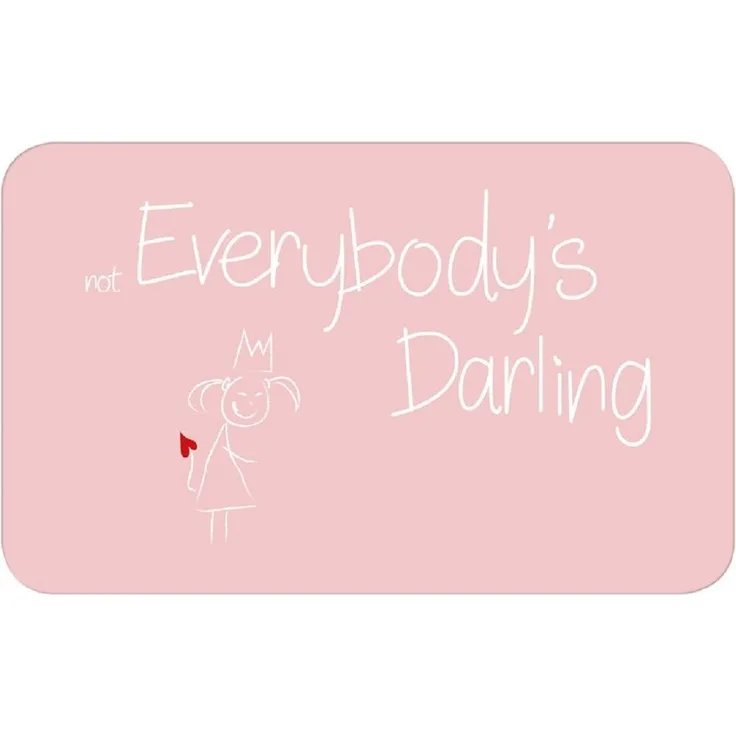 MEA LIVING Frühstücks Brettchen Spruch "not Everybody´s Darling" Teller Geschenk