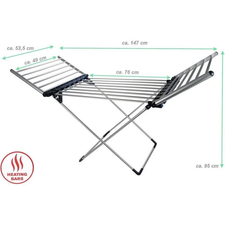 DIRT DEVIL Wäscheständer Elektrischer Wäschetrockner, beheizbarer Wäscheständer – Bild 2